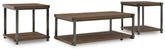 Tampa Furniture Outlet Lutz - Ashley Furniture - Trindwick Table (Set of 3) - Occasional Table Set (3/CN) / Brown/Gun Metal - T381-13
